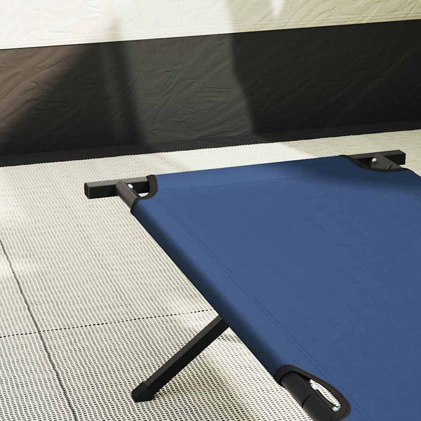 Taitettava leirintävuode Sininen 210 x 80 x 46 cm Oxford-kangas