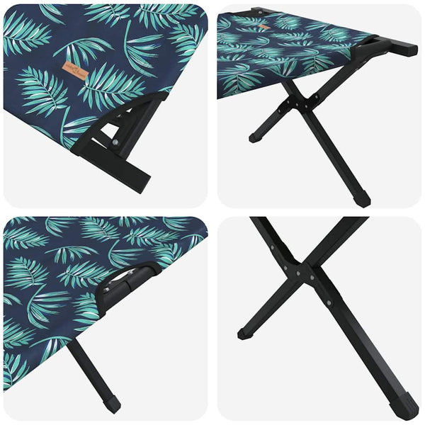 Taitettava leirintävuode Lehti 2 kpl Metsä 210 x 80 x 46 cm