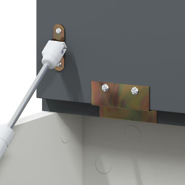 Leikkikaluarkku harmaa ja valkoinen 73 x 33 x 55 cm