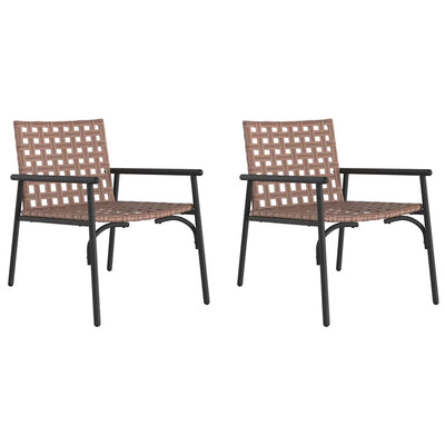 Musta puutarhan tuoli Crane 79x56x73.5cm (2 pcs polyrottinki)