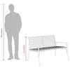 Musta puutarhan tuoli Enar 113x79x75cm (polyrottinki)