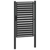 Puutarhan portti Lukittava Musta 100x150 cm Alumiini