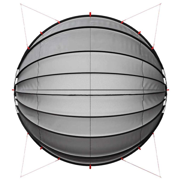 Uima-altaan kupoli 592 x 590 x 275 cm Musta