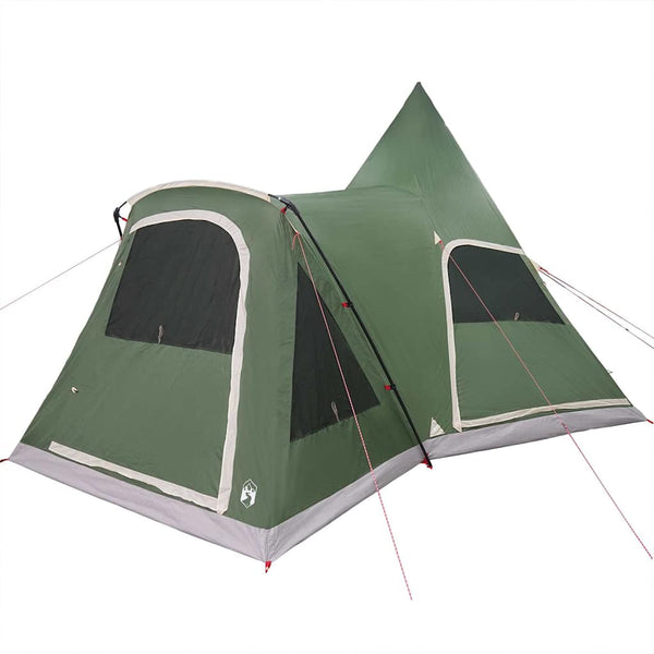 Teepee-teltta 5-henkilölle 5 hengelle Vihreä