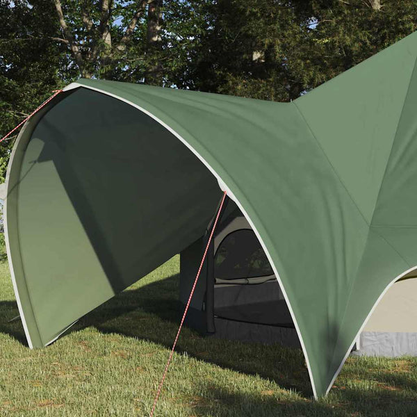 Teepee-teltta 3-hengen 3 hengelle Vihreä ja Harmaa