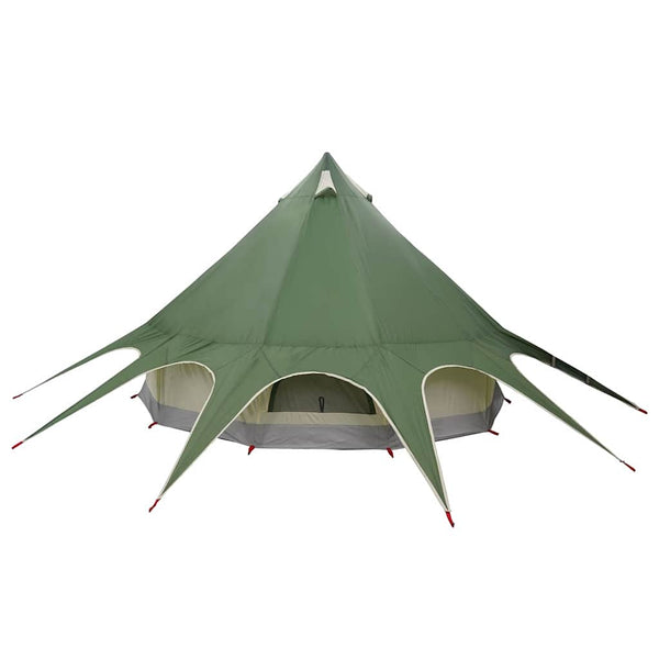 Teepee-teltta 3-hengen 3 hengelle Vihreä ja Harmaa