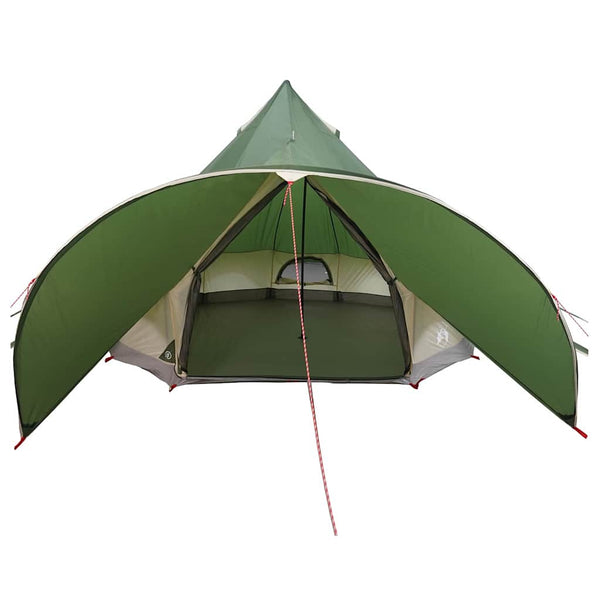 Teepee-teltta 3-hengen 3 hengelle Vihreä ja Harmaa