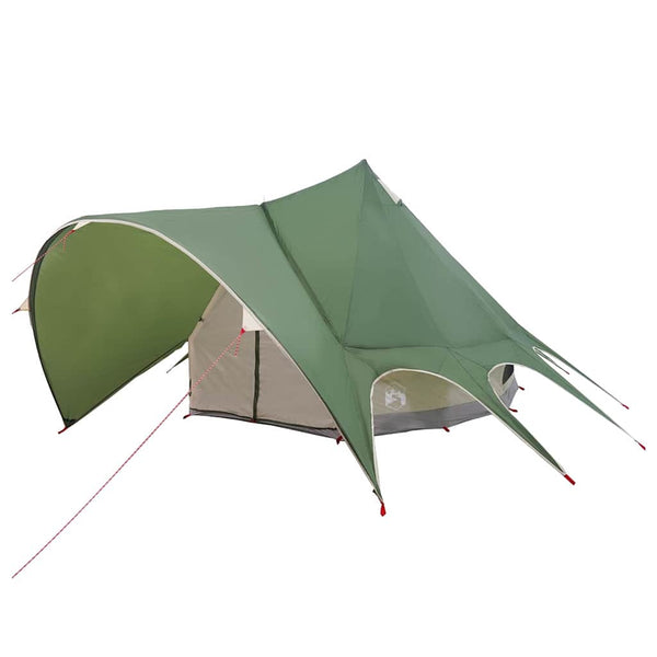 Teepee-teltta 5-henkilölle 5 hengelle Vihreä ja Harmaa