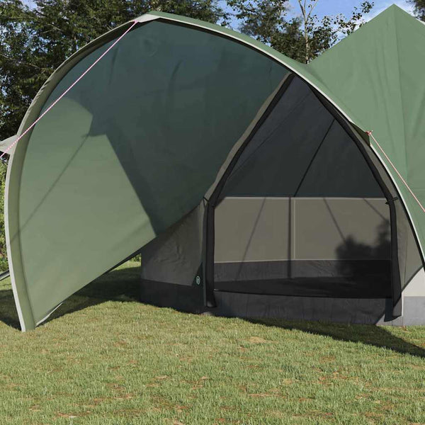 Teepee Teltat 7-Henkilölle 7 hengelle Vihreä ja Harmaa