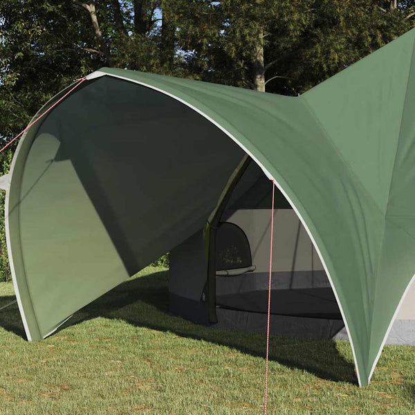 Teepee-teltta 9-hengen 9 hengelle Vihreä ja Harmaa