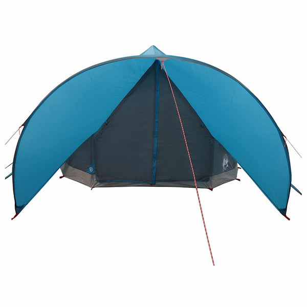 Teepee-teltta 9-hengen 9 hengelle Sininen ja harmaa