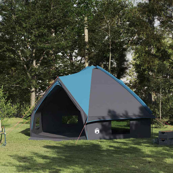 Teepee-teltta 10-hengelle 10 hengelle Sininen ja harmaa