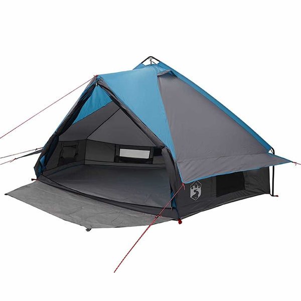 Teepee-teltta 6-hengelle 6 hengelle Sininen ja harmaa