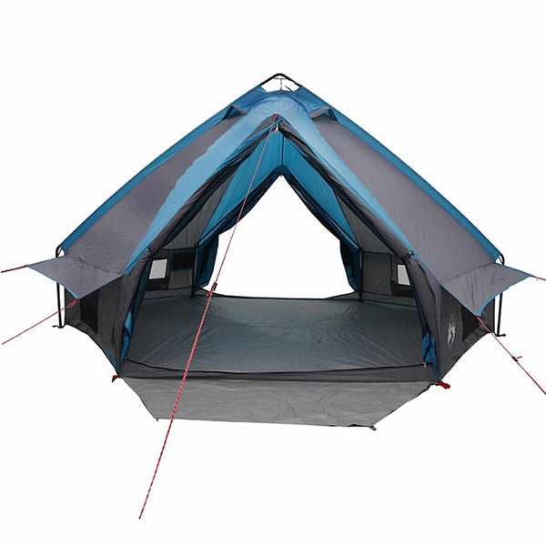 Teepee-teltta 6-hengelle 6 hengelle Sininen ja harmaa