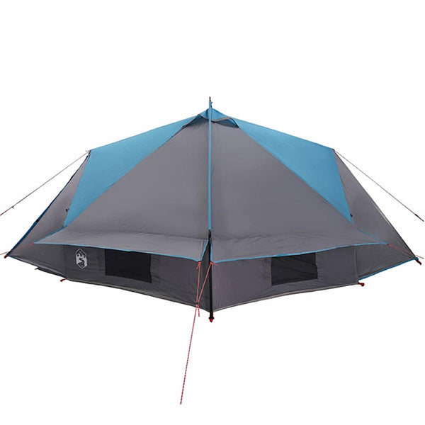 Teepee-teltta 6-hengelle 6 hengelle Sininen ja harmaa
