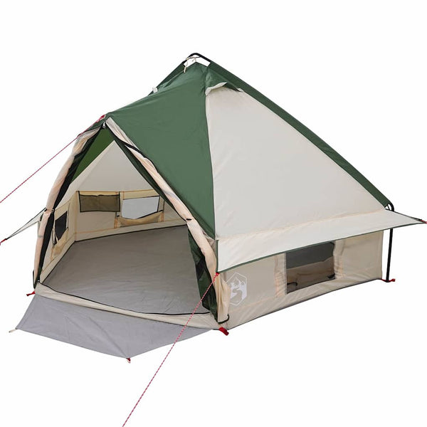 Teepee Teltta 4-Hengen 4 hengelle Vihreä ja Harmaa