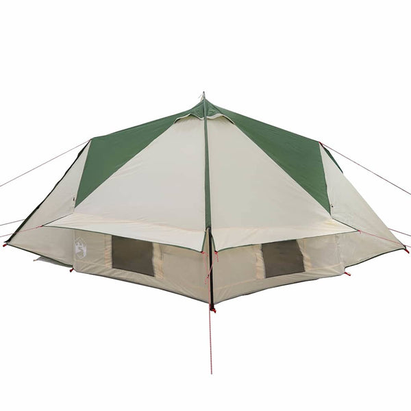 Teepee Teltta 4-Hengen 4 hengelle Vihreä ja Harmaa