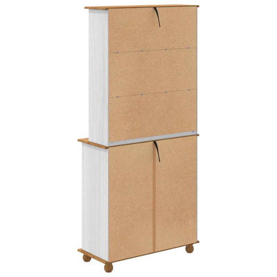 Häkkis hyllyllä ASKIM Valkoinen 91 x 40 x 200.5 cm Täysi Mänty