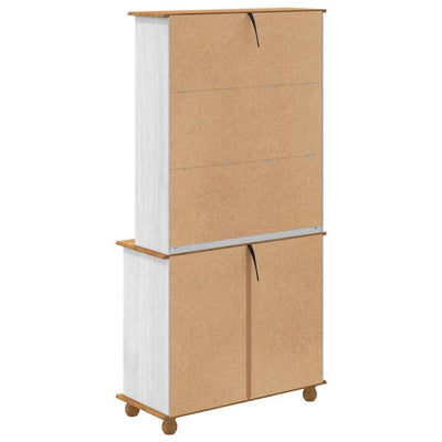 Häkkis hyllyllä ASKIM Valkoinen 91 x 40 x 184 cm Täysi Mänty