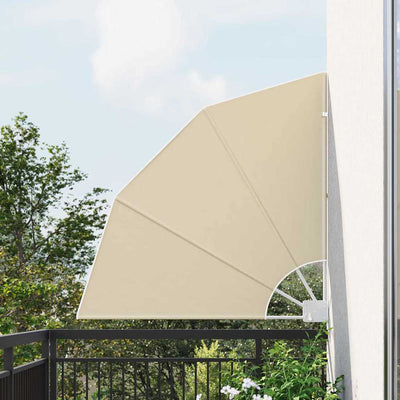 Beige parvekkeen yksityisyyden suoja Nedbal 115x115cm (kangas)