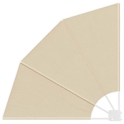 Parvekkeen yksityisyyden suoja Beige 115 x 115 cm kangas