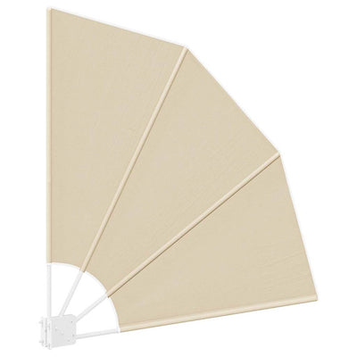Parvekkeen yksityisyyden suoja Beige 115 x 115 cm kangas