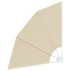 Parvekkeen yksityisyyden suoja Beige 115 x 115 cm kangas