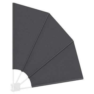 Musta parvekkeen yksityisyyden suoja Avramescu 115x115cm (kangas)