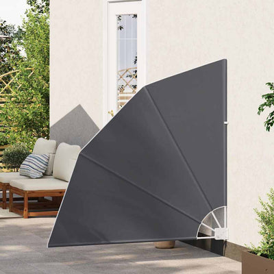 Parvekkeen yksityisyyden suoja Musta 140 x 140 cm kangas