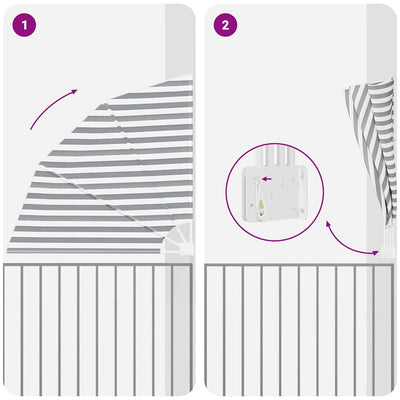 Antrasiitti ja valkoinen parvekkeen yksityisyyden suoja Singharay