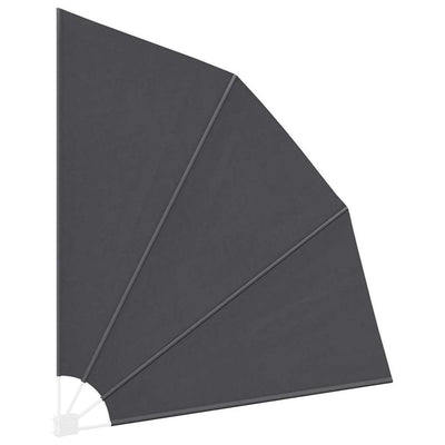 Musta parvekkeen yksityisyyden suoja Waaid 210x210cm (kangas)