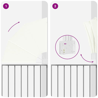 Kerma parvekkeen yksityisyyden suoja Floriane 115x115cm (kangas)