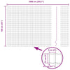 Euroaita 1,6 x 10 m PVC-pintainen rauta