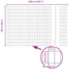 Euroaita 1 x 10 m PVC-pintainen rauta