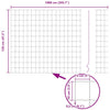 Euroaita 1,2 x 10 m PVC-pintainen rauta
