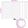 Euroaita 1,5 x 10 m PVC-pintainen rauta