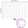 Euroaita 0,6 x 10 m PVC-pintainen rauta