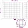 Euroaita 0,8 x 10 m PVC-pintainen rauta