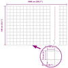 Euroaita 1,4 x 10 m PVC-pintainen rauta