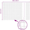Euroaita 1,6 x 10 m PVC-pintainen rauta