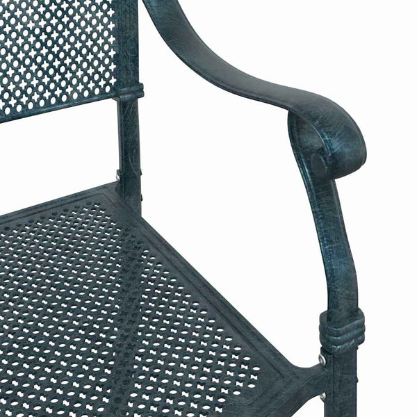 Puutarapöytäsarja 3 pcs Vihreä Valu-alumiini