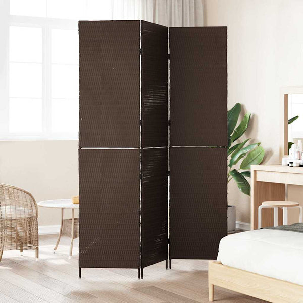 Huonejakaja Ruskea 146 x 180 cm polyrottinki