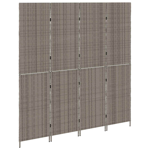 Huonejakaja Harmaa 195 x 180 cm polyrottinki