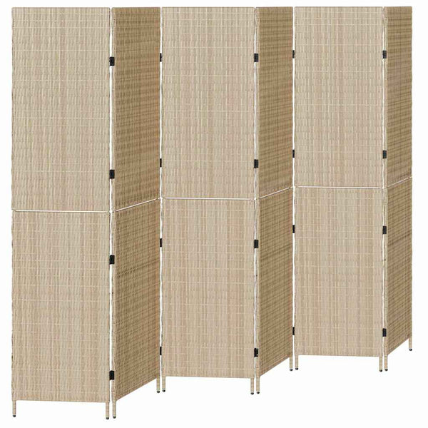 Huonejakaja Beige 292 x 180 cm polyrottinki