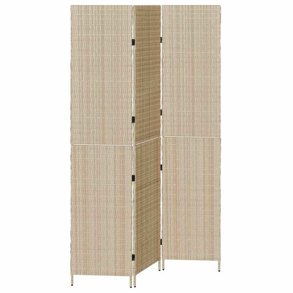 Huonejakaja Beige 146 x 200 cm polyrottinki