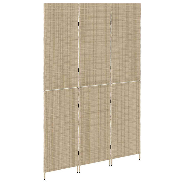 Huonejakaja Beige 146 x 200 cm polyrottinki