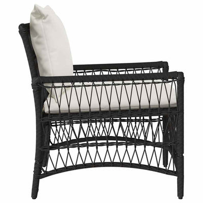 Musta puutarhan tuoli Sady 60x70x78cm (polyrottinki)