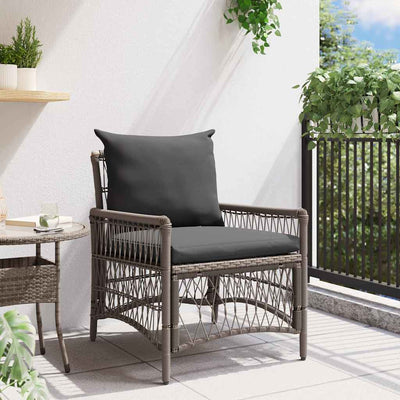 Harmaa puutarhan tuoli Olimpias 60x70x78cm (polyrottinki)