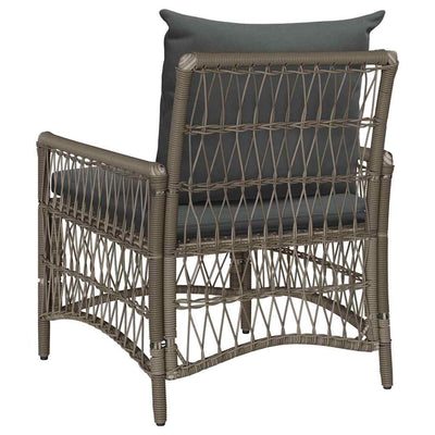 Harmaa puutarhan tuoli Olimpias 60x70x78cm (polyrottinki)