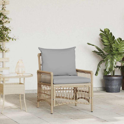 Beige puutarhan tuoli Stratulat 60x70x78cm (polyrottinki)